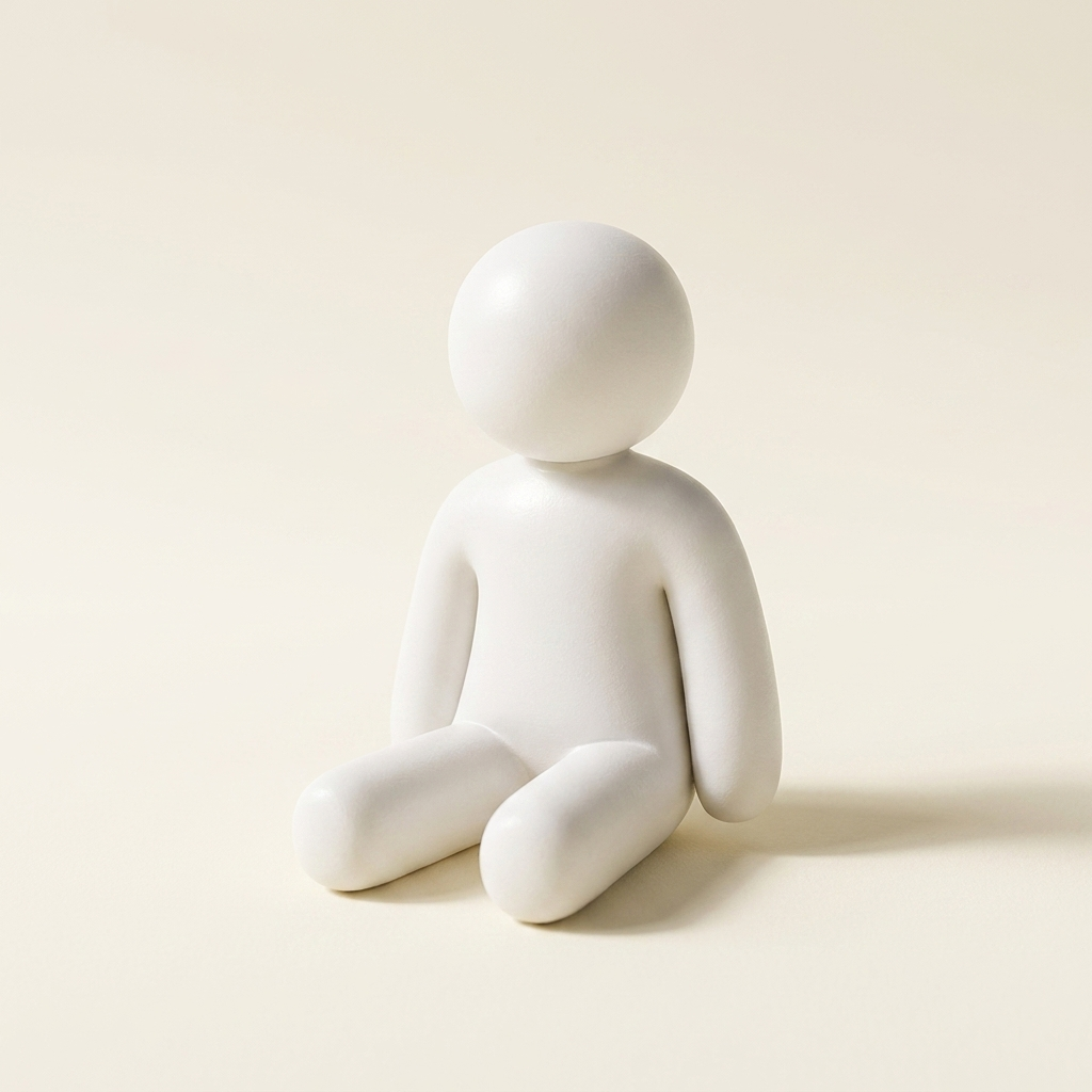Meccha chameleon blob figure - Sitting Pose